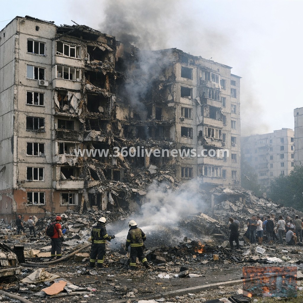 Russia strikes Kharkiv residential district as drone attacks escalate