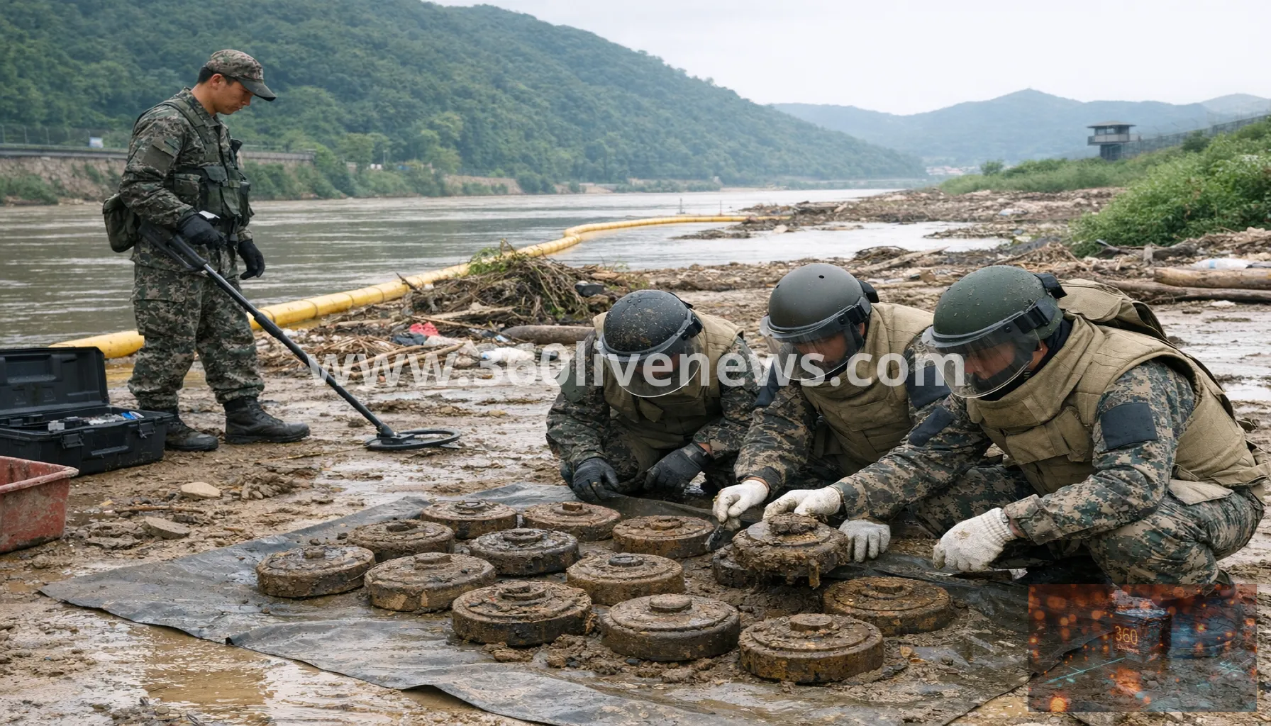 South Korea recovers 15 suspected North Korean landmines after monsoon floods near border