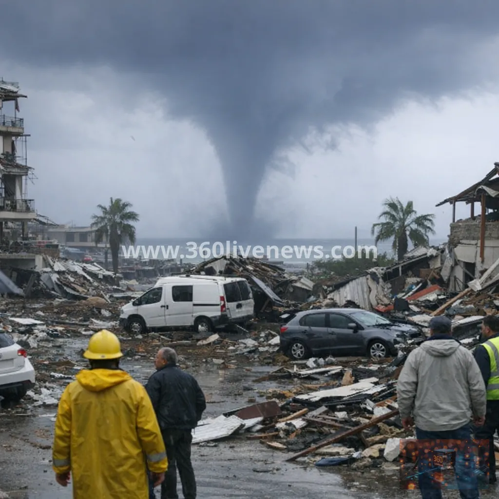 Severe rain and flood warnings issued for central Greece and western Turkey after fatal tornado in Antalya