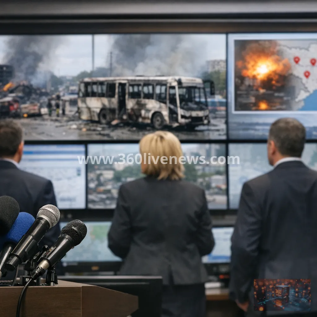 At least five killed in Russian air attacks on Ukraine, including bus strike in Kherson