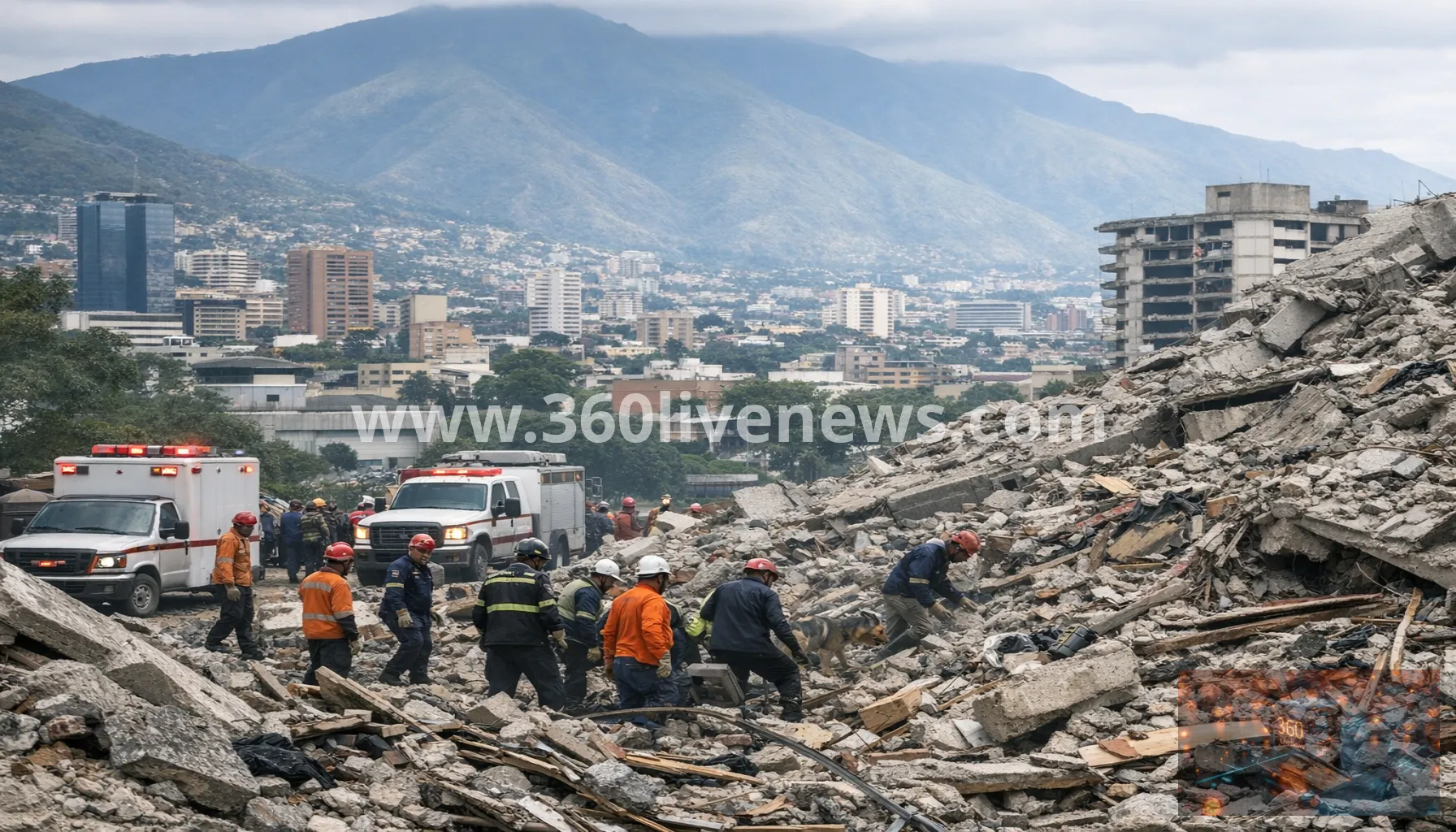 Twin earthquakes near Caracas kill nearly 190 as rescue effort continues