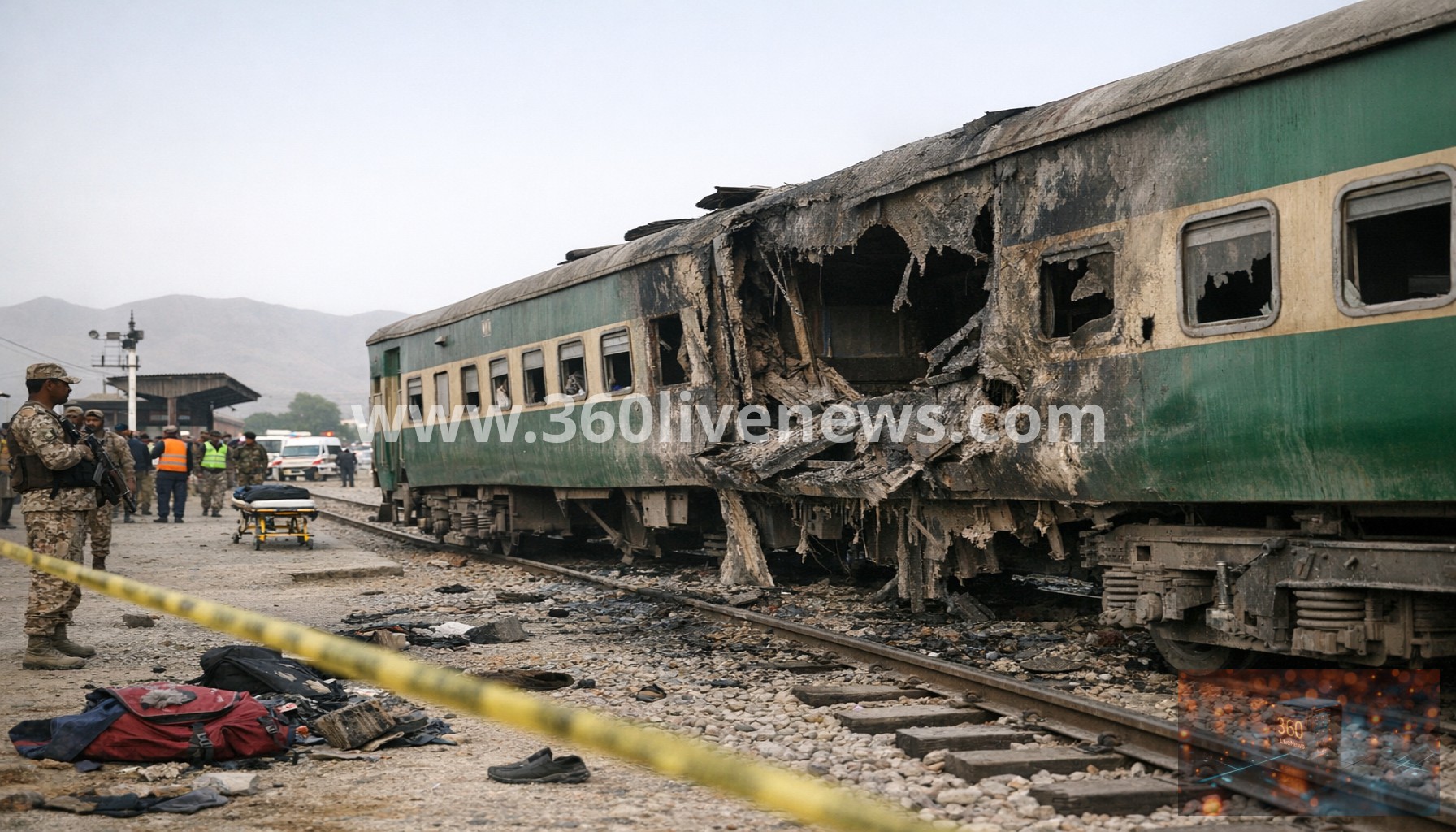 At least 23 killed in train blast in Pakistan's Quetta