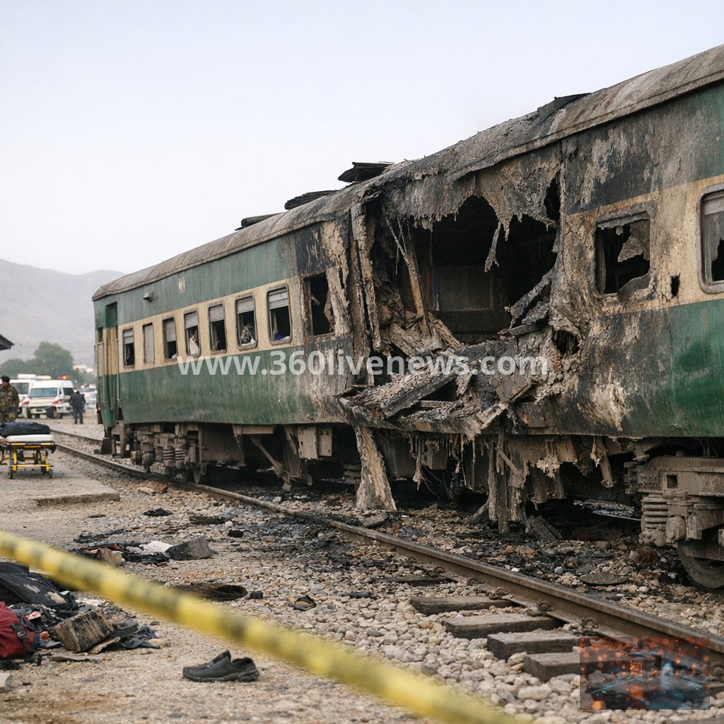 At least 24 killed in train bombing in Pakistan's Quetta