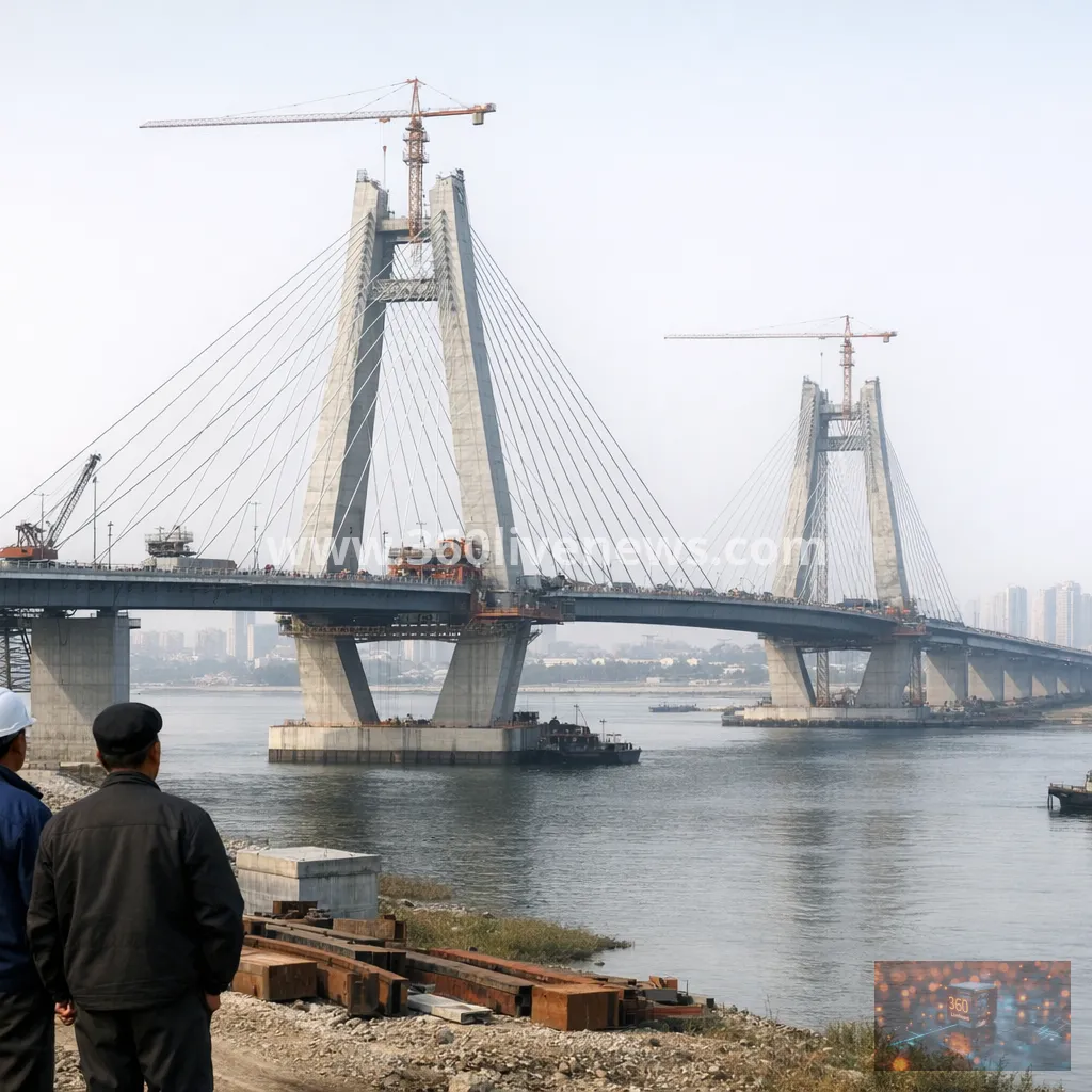 North Korea nears completion of Yalu River bridge after more than 12 years of delay
