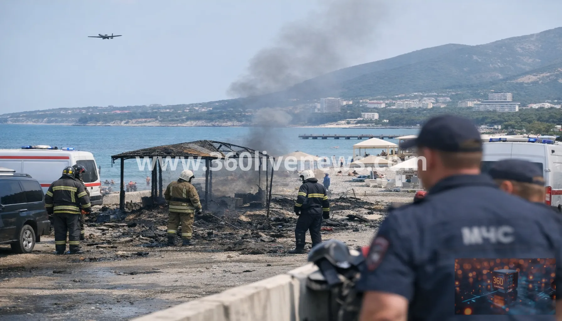 Four killed as drone crashes on Russian Black Sea beach near Arkhipo-Osipovka
