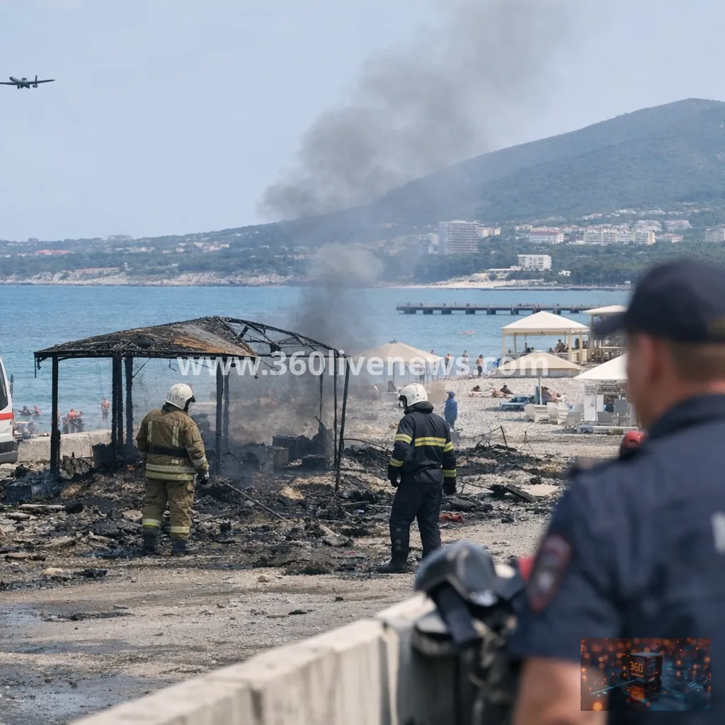 Four killed as drone crashes on Russian Black Sea beach near Arkhipo-Osipovka