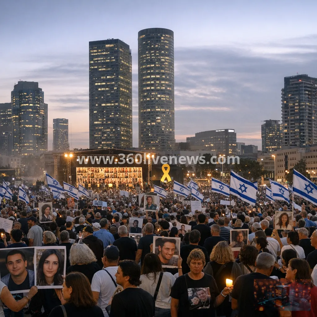 Tel Aviv protest marks 1,000 days since 7 October attack