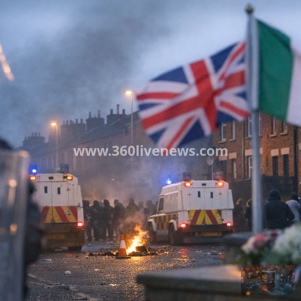 Family of stabbing victim urges calm as violence flares in Northern Ireland