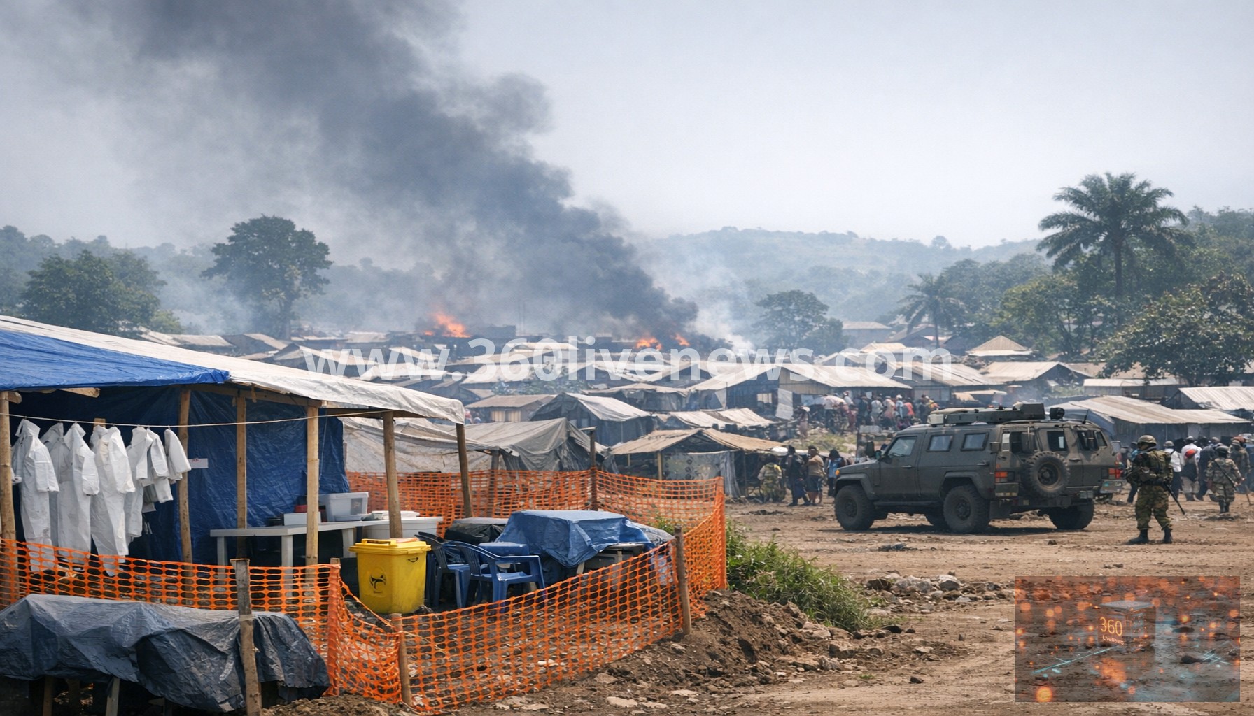 Violence and overcrowding hamper Ebola response in Democratic Republic of Congo