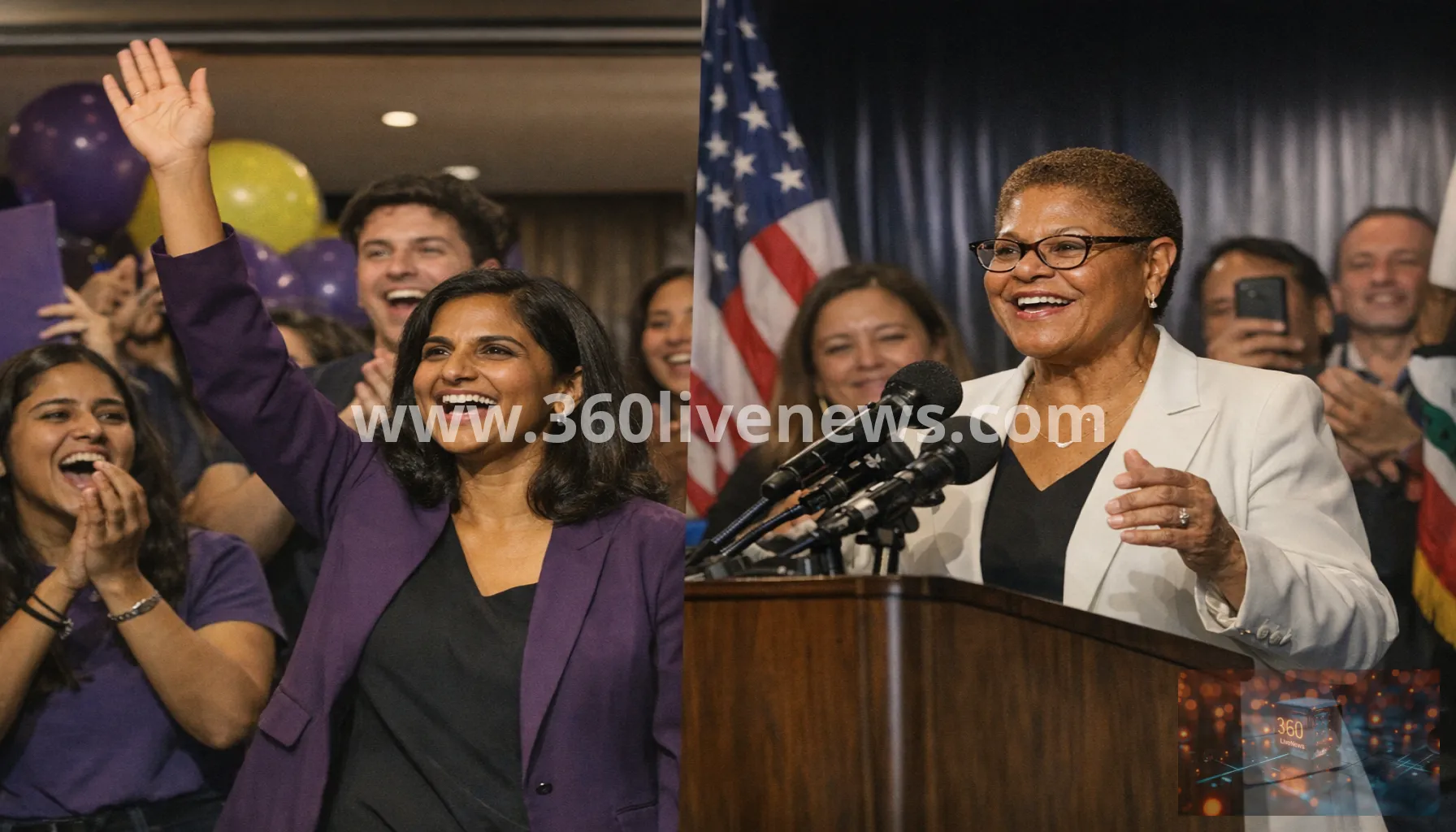 Nithya Raman projected to face Karen Bass in Los Angeles mayor runoff