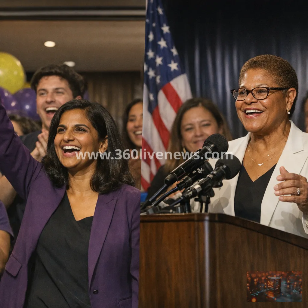 Nithya Raman projected to face Karen Bass in Los Angeles mayor runoff