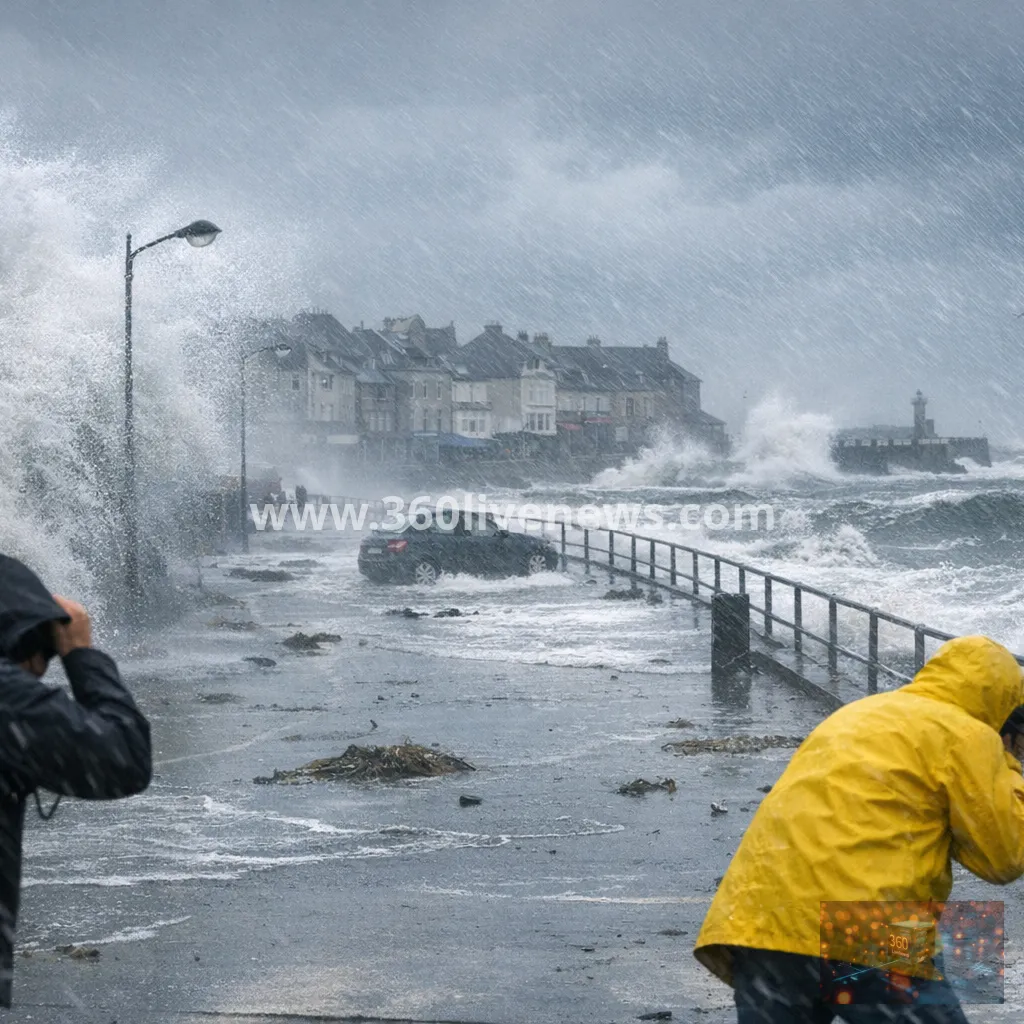 Storm Austen batters France and the UK with winds of up to 160 km/h