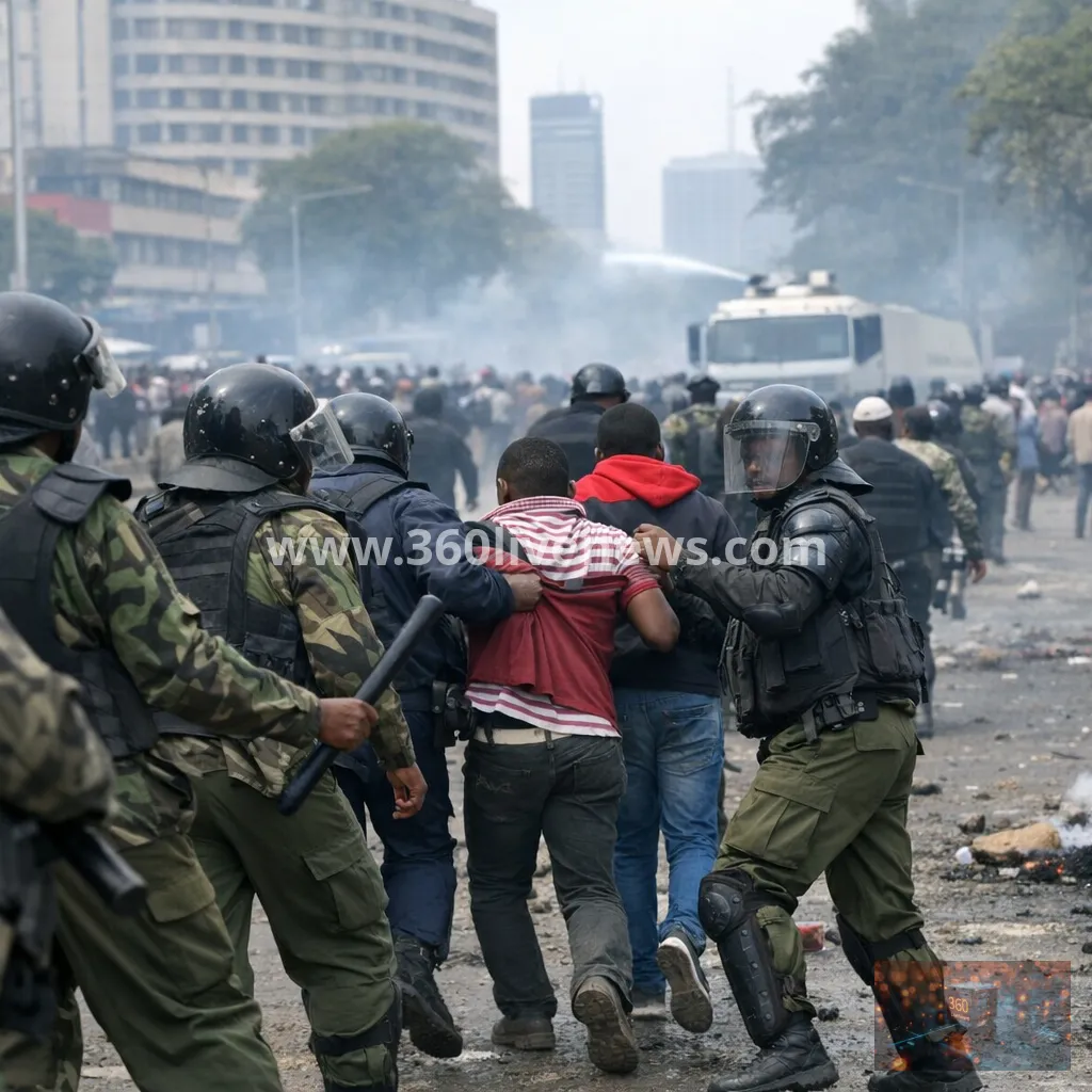 Kenya arrests more than 350 during anniversary protests over deadly anti-tax rallies