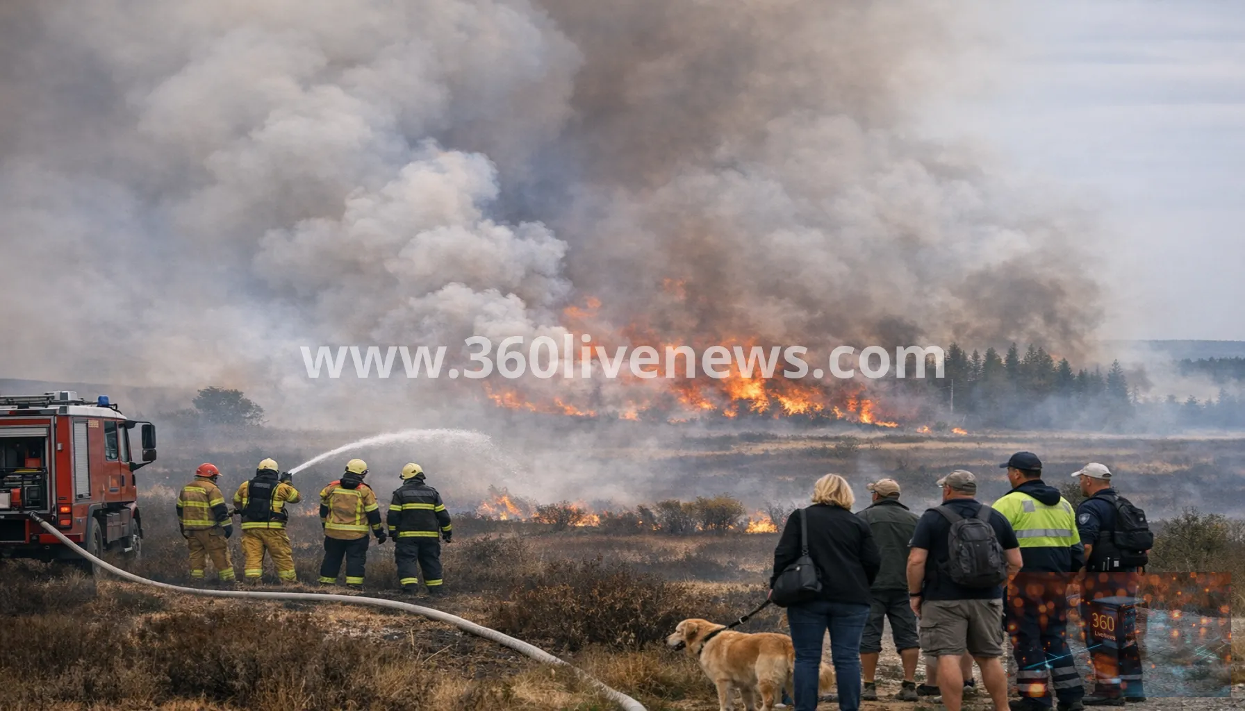 Belgium's Altos Fens wildfire burns 2,700 hectares and forces evacuations
