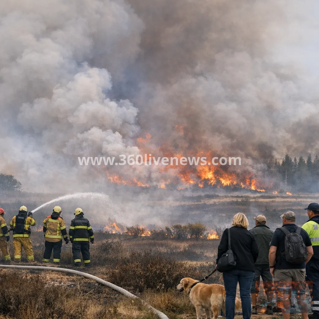 Belgium's Altos Fens wildfire burns 2,700 hectares and forces evacuations