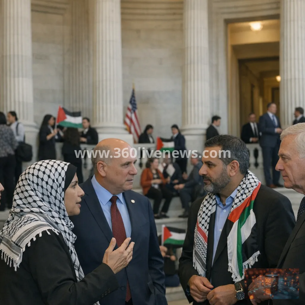 Palestinian Americans lobby US lawmakers at Capitol over Gaza policy amid reported $2.8bn arms transfer