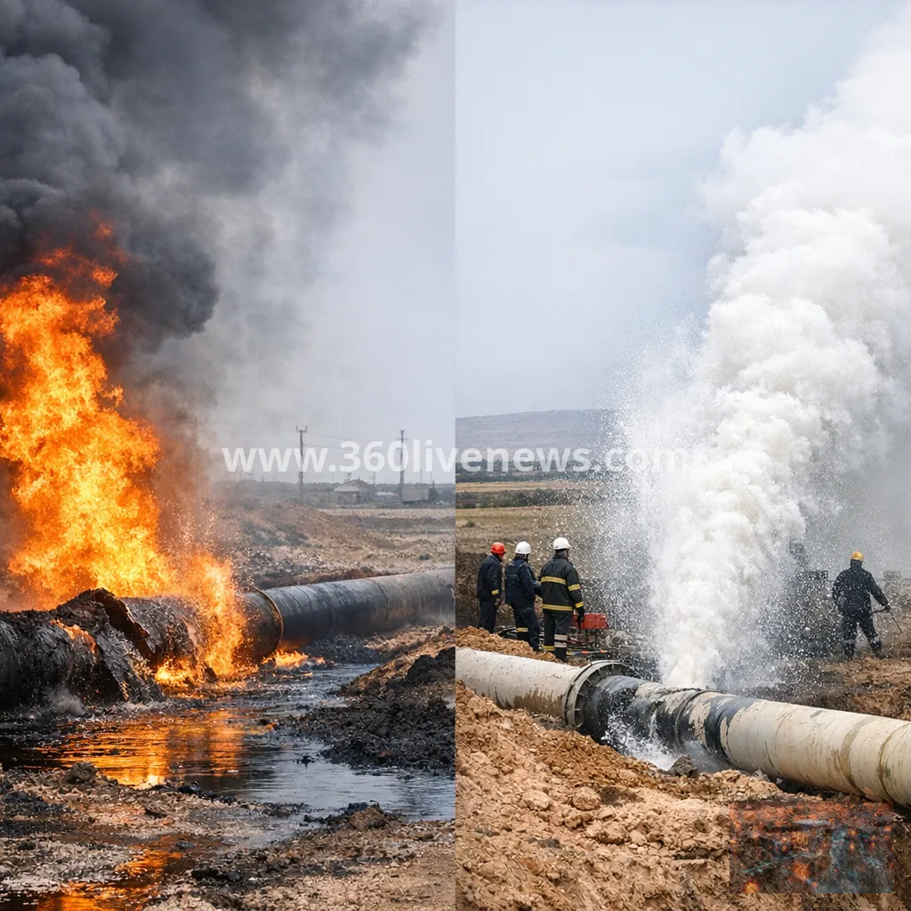 Two Syrian pipelines damaged in separate attacks on energy infrastructure