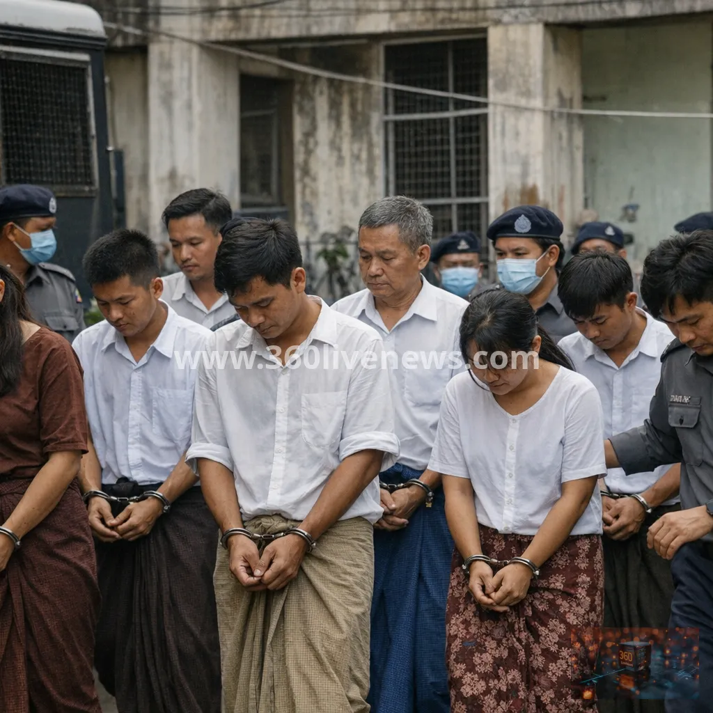 Myanmar court sentences nine activists to up to 37 years over election protest