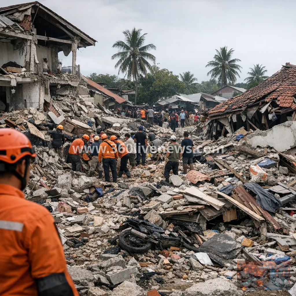 Magnitude 7.7 earthquake in Indonesia kills 47 and triggers widespread destruction