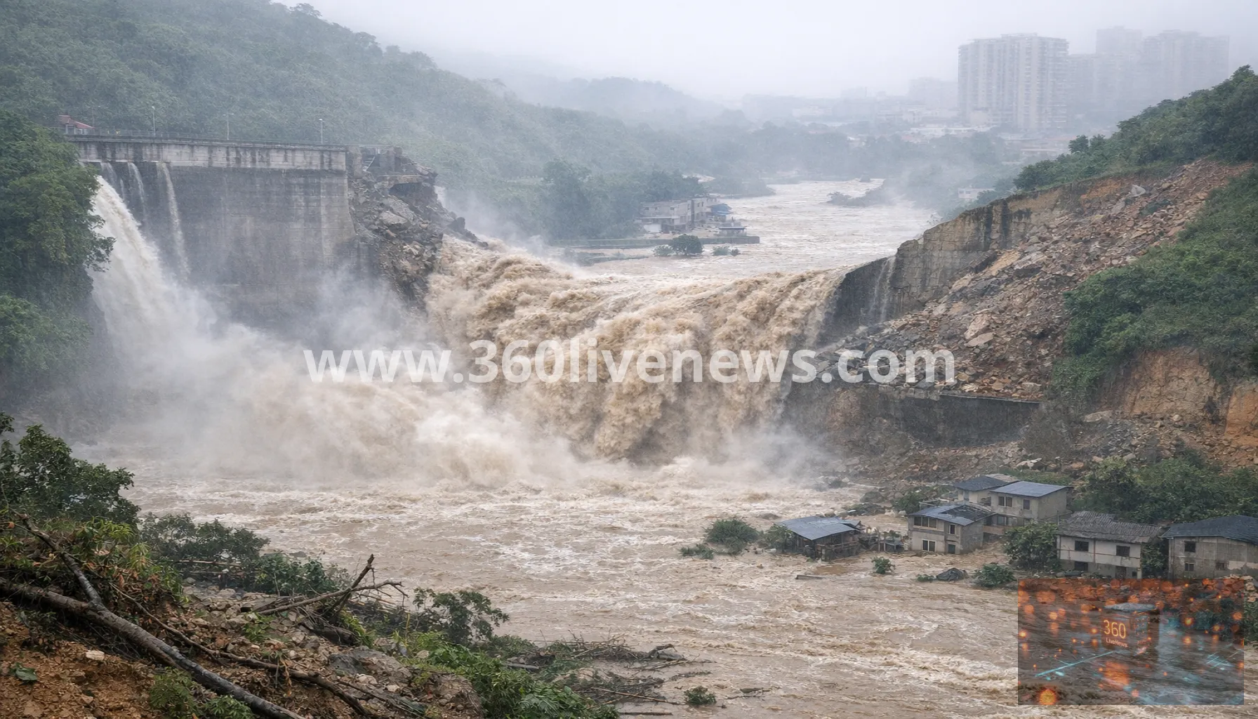 Typhoon Maysak floods breach reservoir wall in Nanning, killing at least two