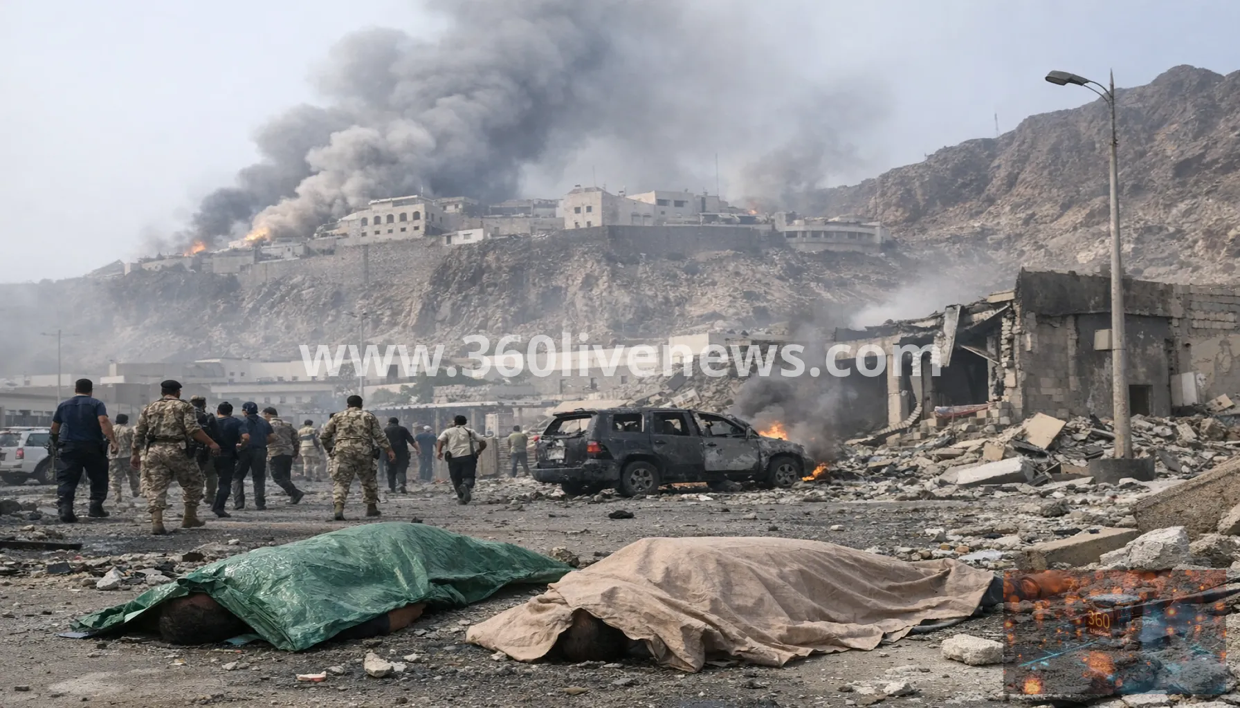 Houthis strike Yemen presidential palace area in Aden again, killing five
