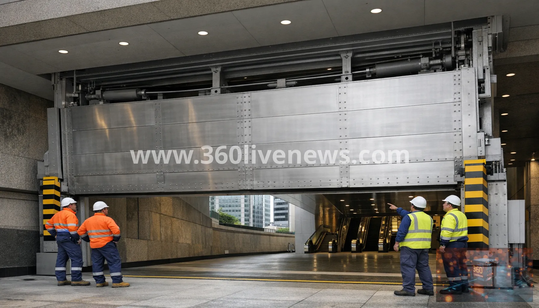 Brisbane unveils 80-tonne flood barrier for Cross River Rail station