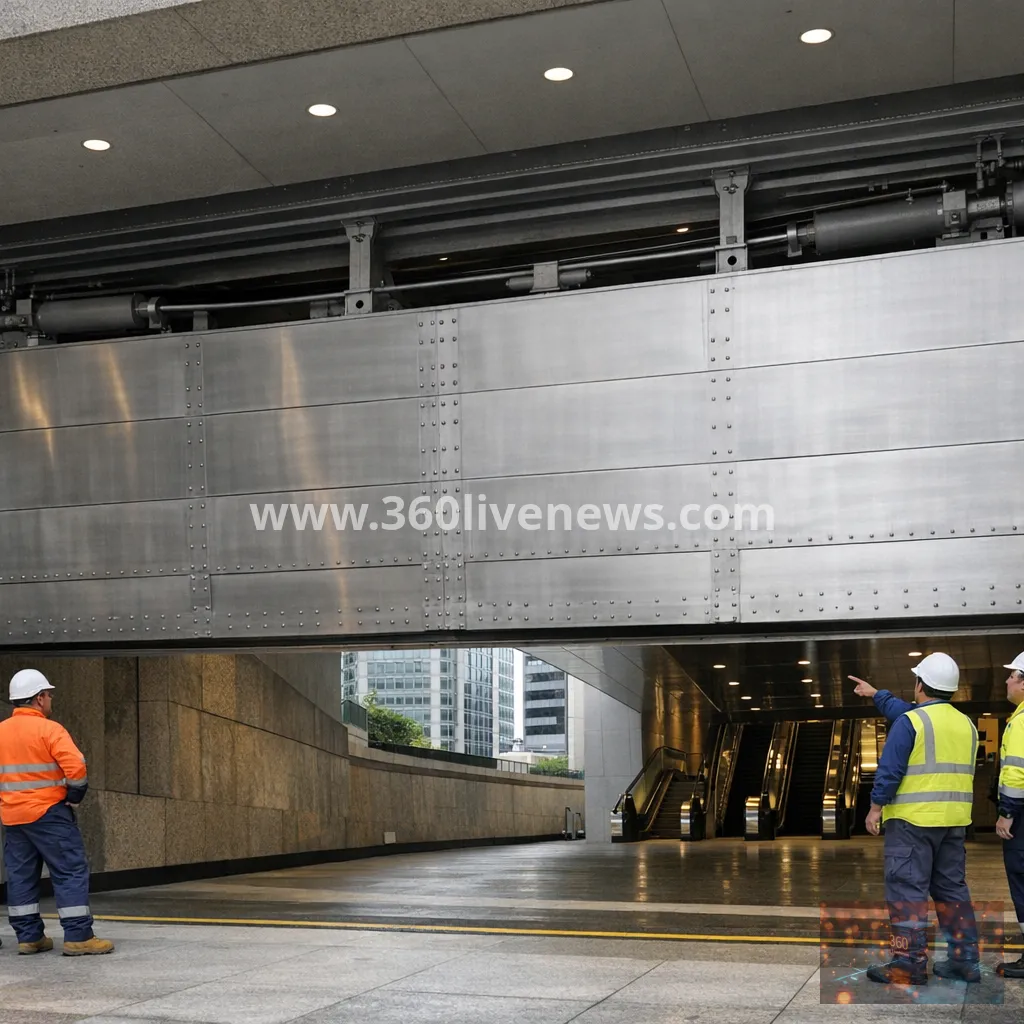 Brisbane unveils 80-tonne flood barrier for Cross River Rail station