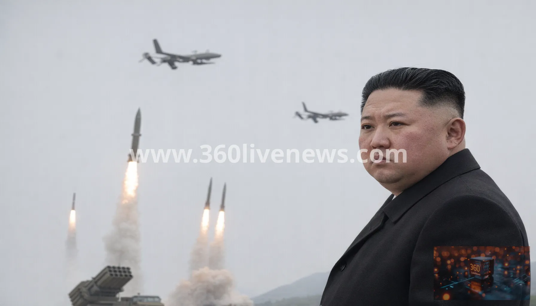 North Korea tests attack drones and missiles at weapons demonstration