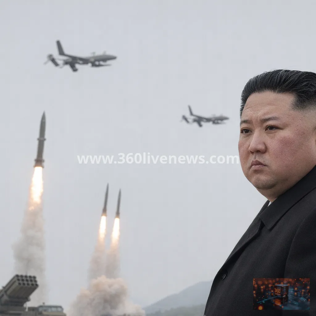 North Korea tests attack drones and missiles at weapons demonstration