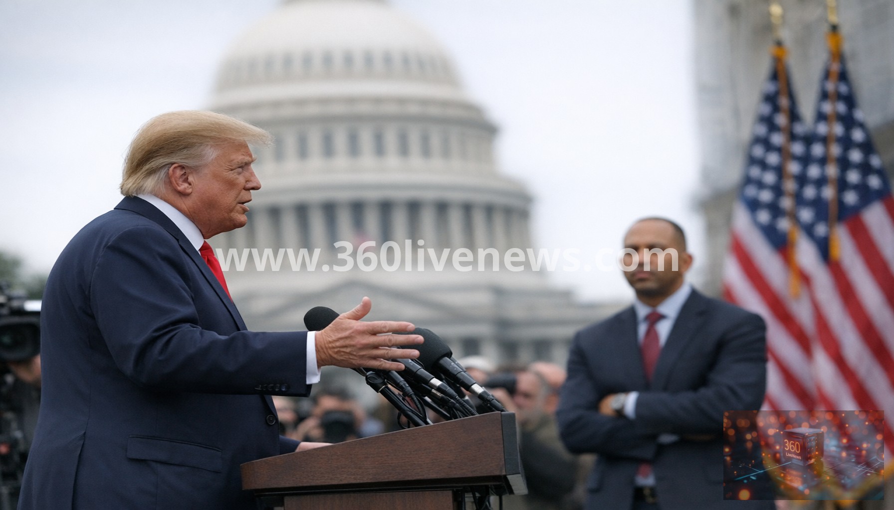 Trump calls for charges against Democrat Hakeem Jeffries over remarks on redistricting