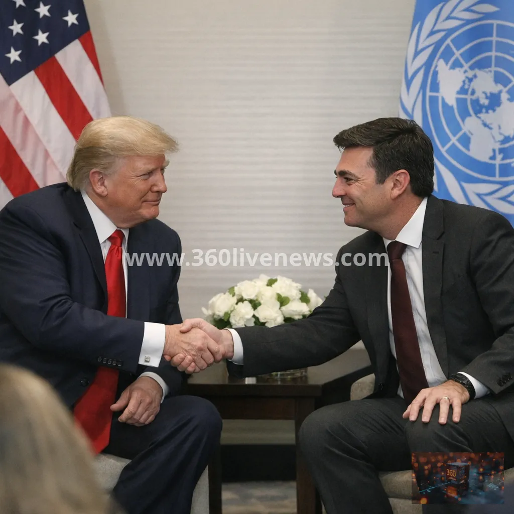 Trump and Andy Burnham meet for first time in New York on sidelines of UN General Assembly