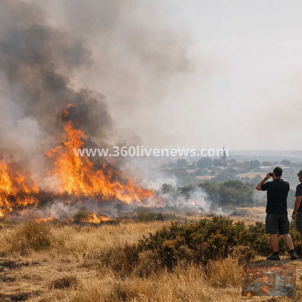 Exceptional wildfire risk and heat health alerts issued across parts of the UK