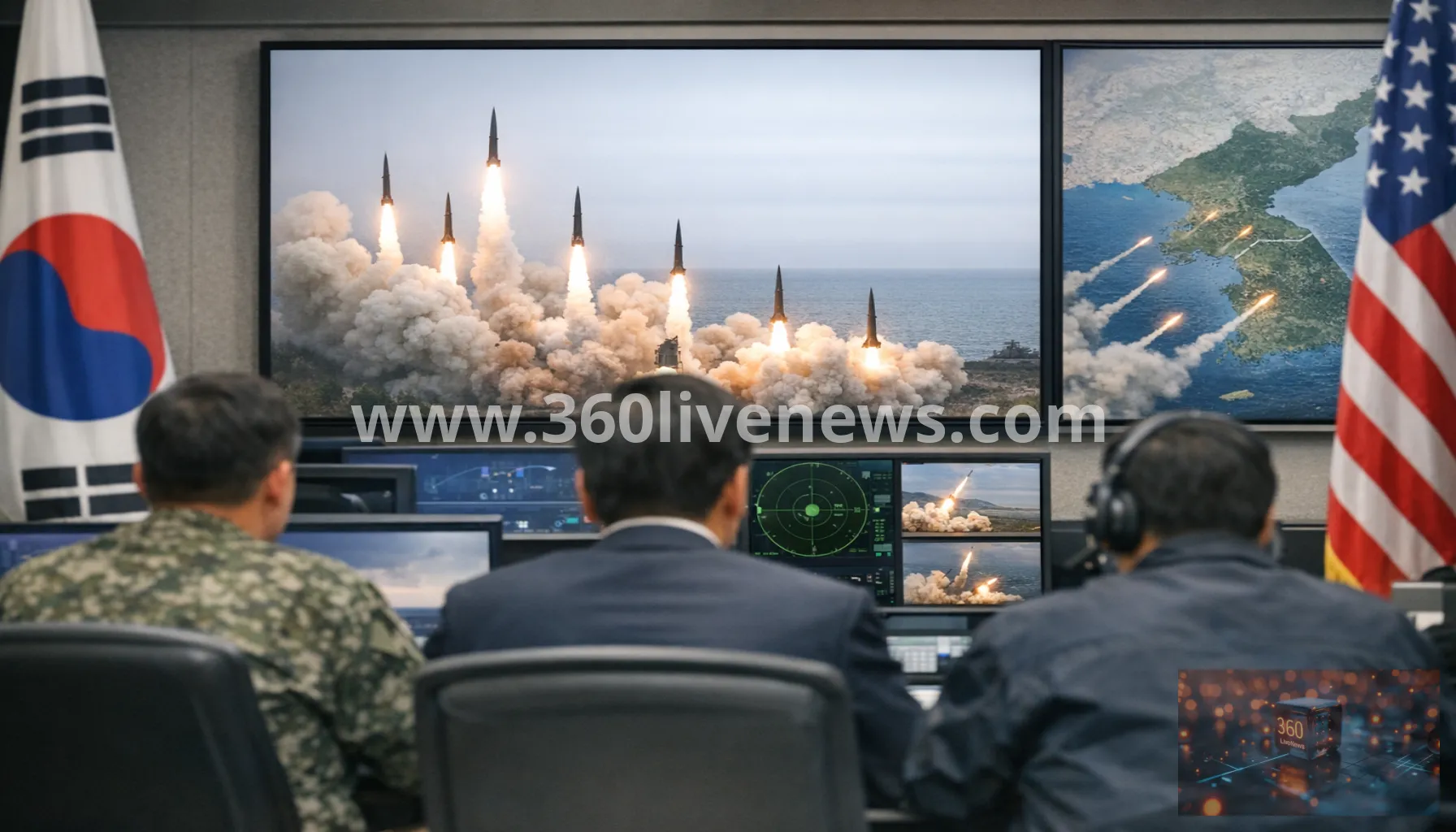 North Korea fires around a dozen missiles as Seoul steps up surveillance