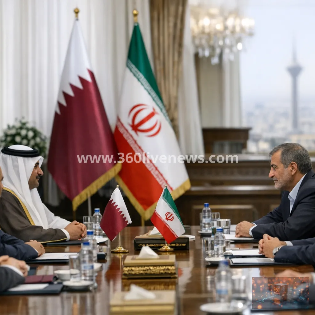 Iran and Qatar hold Hormuz talks as US blockade pressure tightens