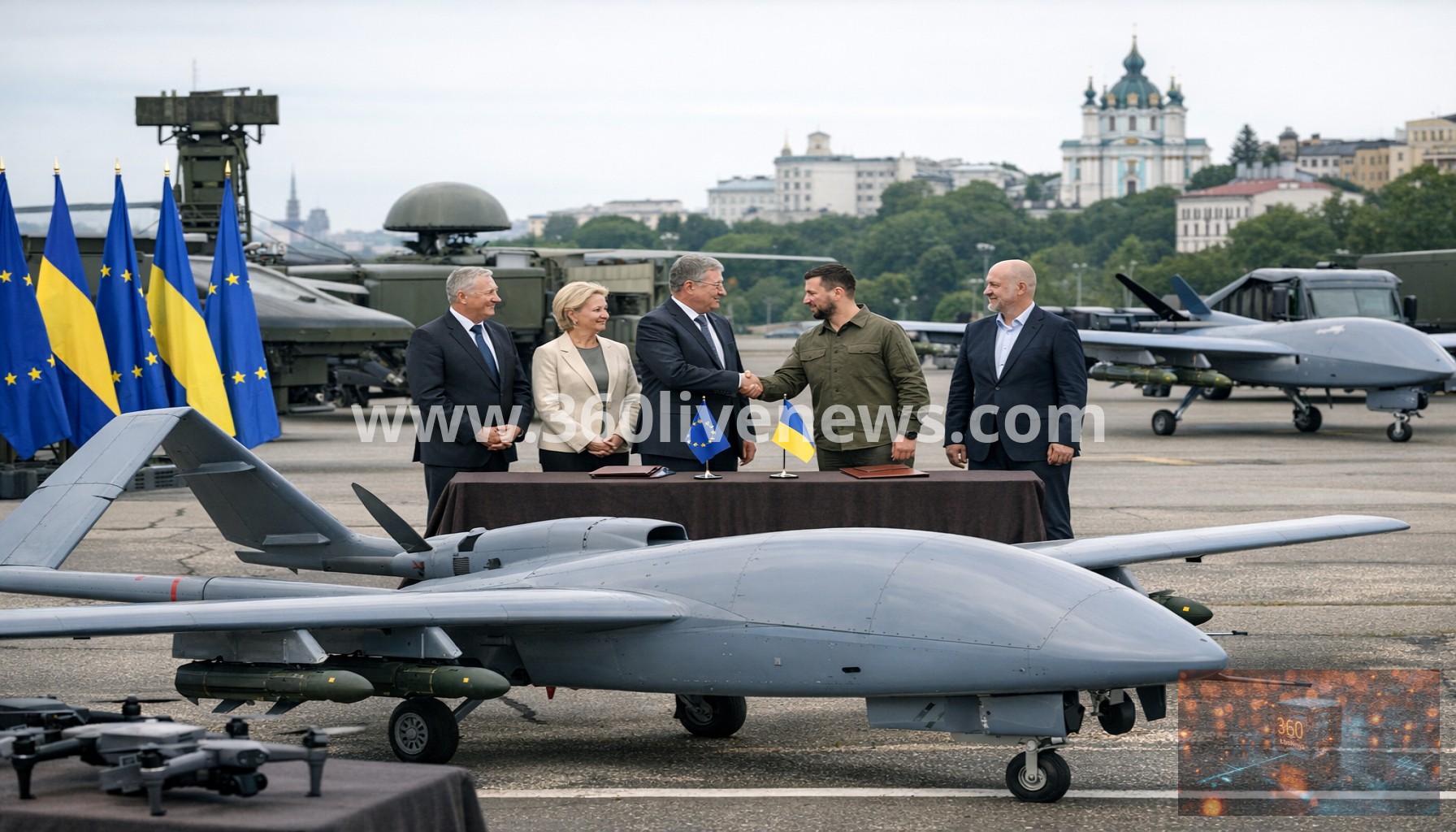 EU and Ukraine expand drone deal in Kyiv, with anti-ballistic plans by 2028