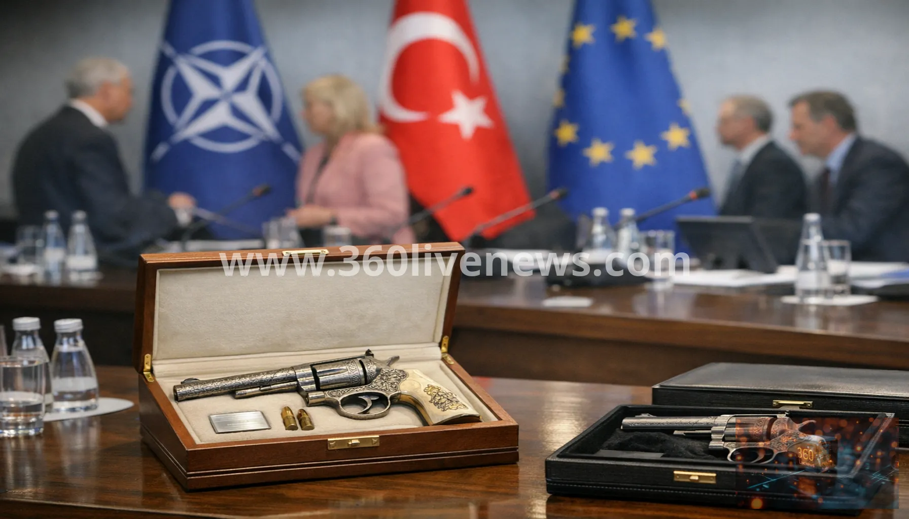 NATO leaders alarmed by Erdogan's engraved revolver gifts after Ankara summit