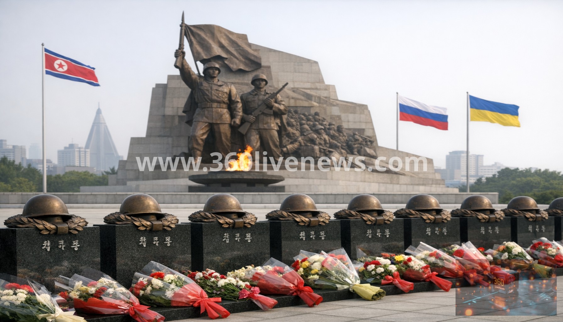North Korea memorial points to heavy troop losses in Russia-Ukraine war
