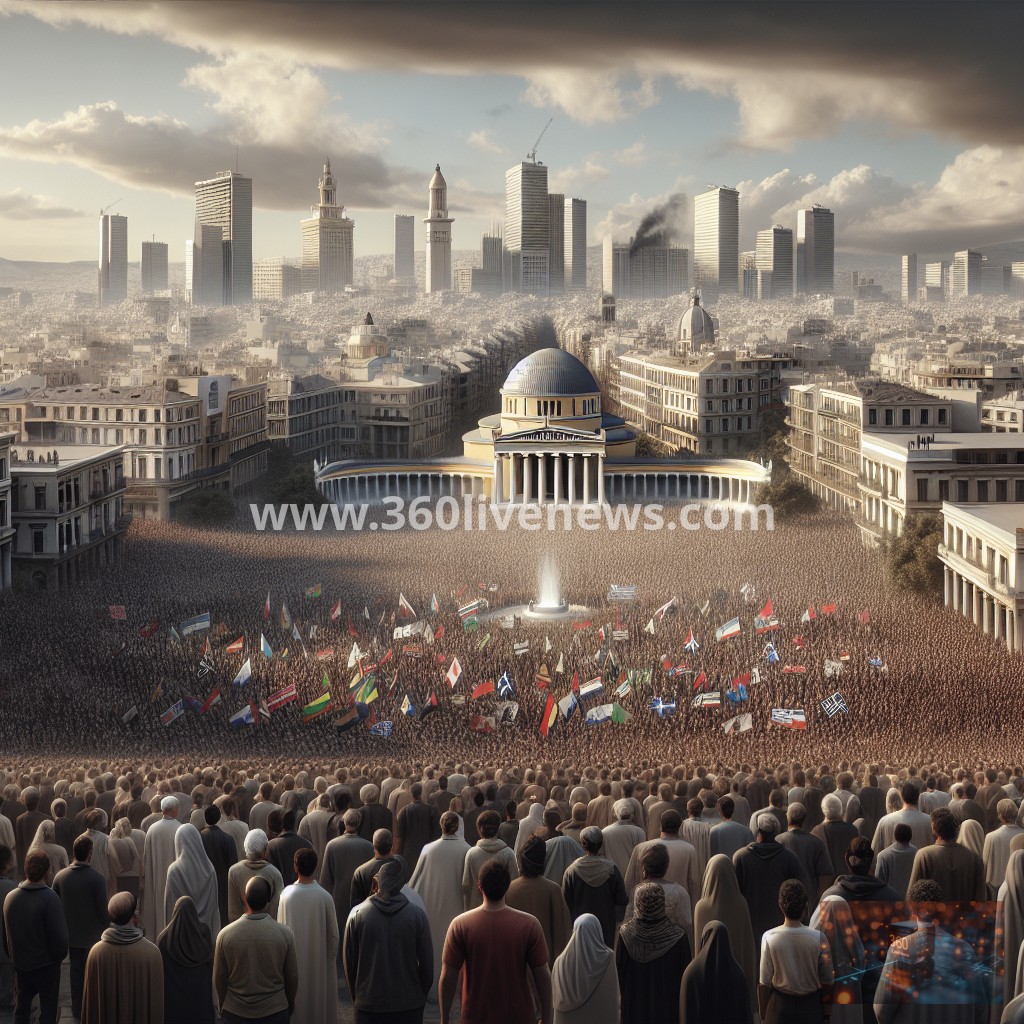 Thousands protest in Athens against US-Israeli attacks on Iran amid rising tensions in the region