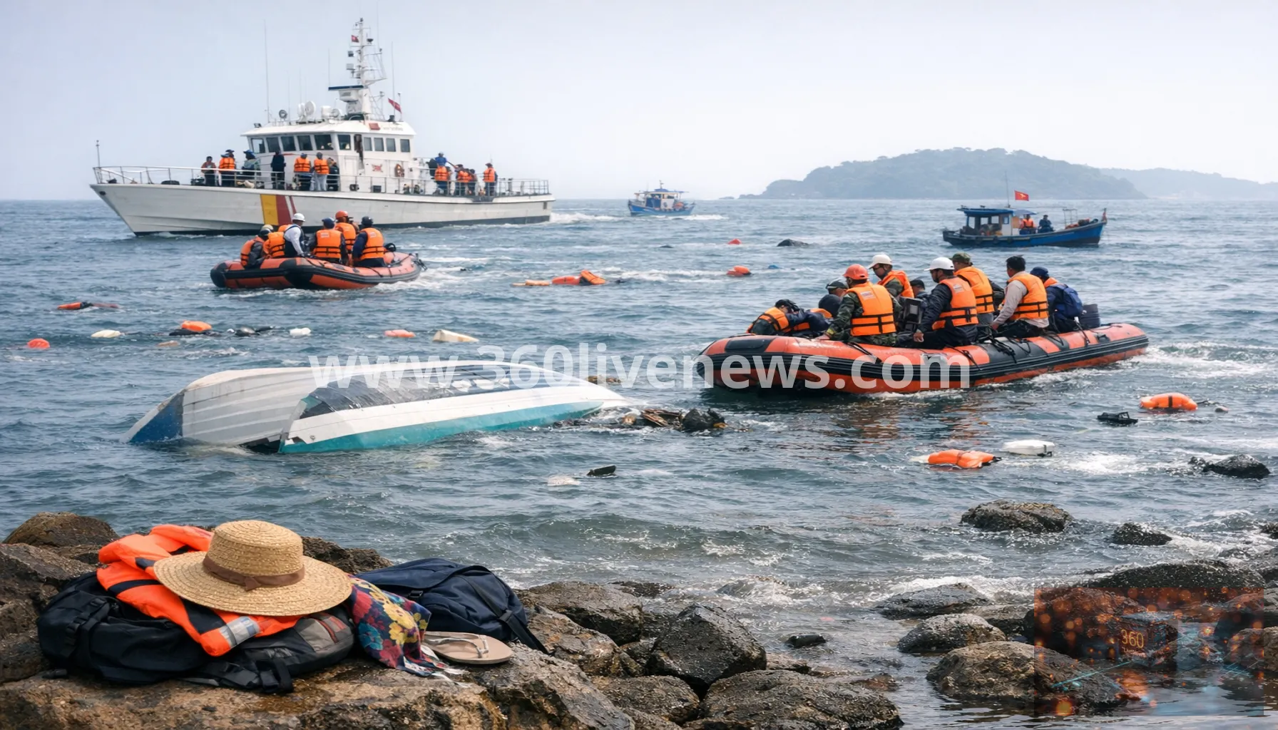 At least 15 Indian tourists killed as boat capsizes near Vietnam's Phu Quoc Island