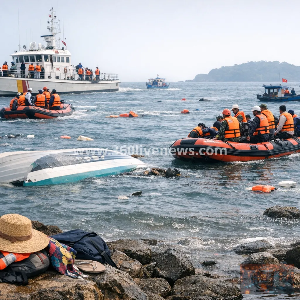 At least 15 Indian tourists killed as boat capsizes near Vietnam's Phu Quoc Island