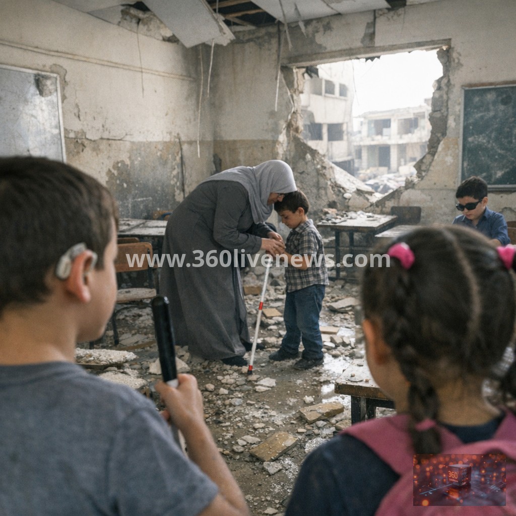 Gaza disabled children miss school as war damage and shortages disrupt specialist education
