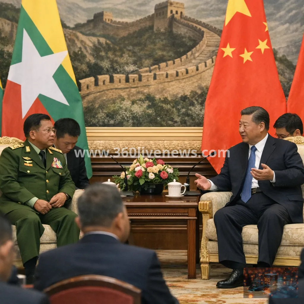 China backs Myanmar leadership during Min Aung Hlaing visit to Beijing