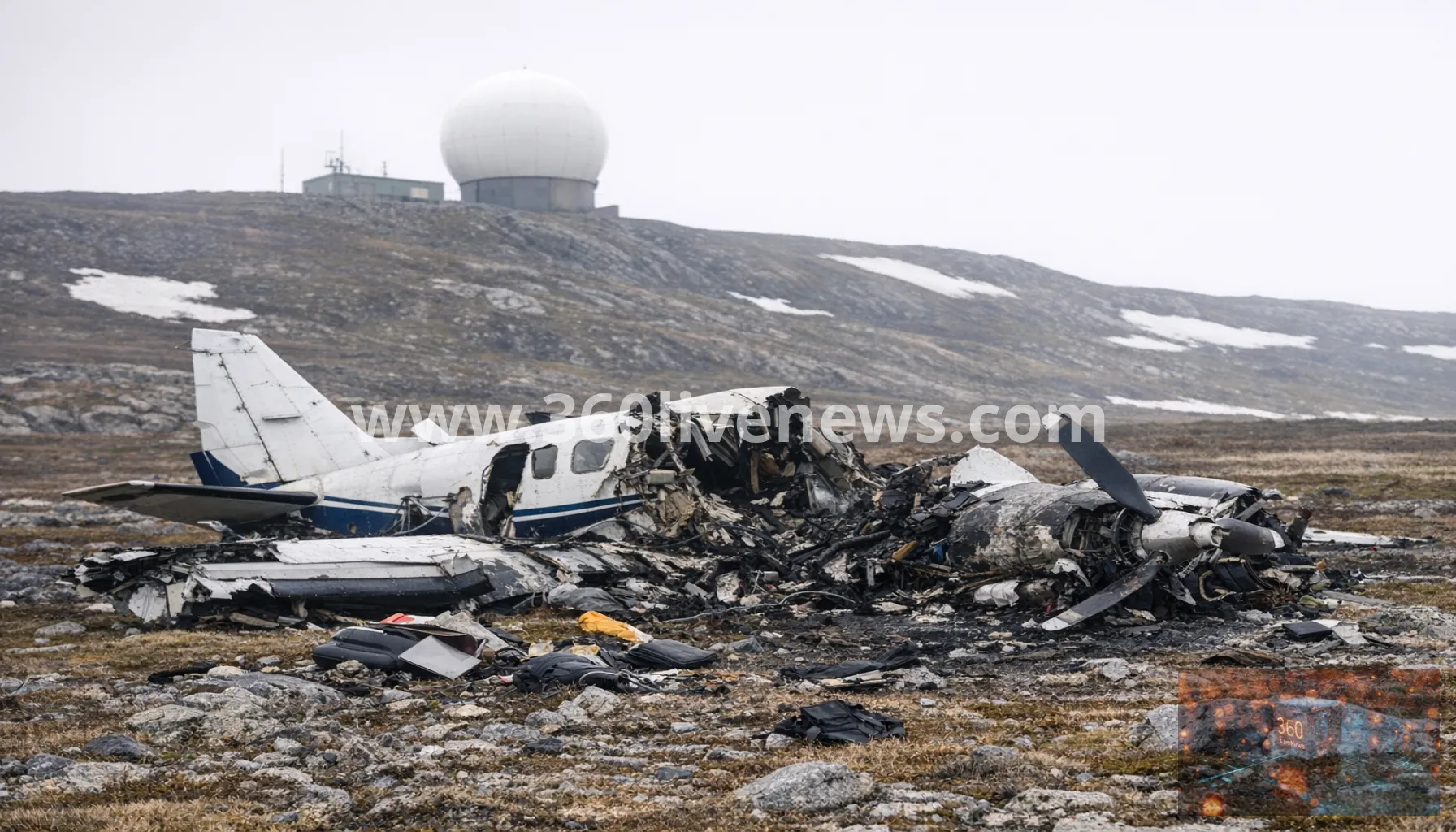 Eight killed in charter plane crash near remote Alaska radar site