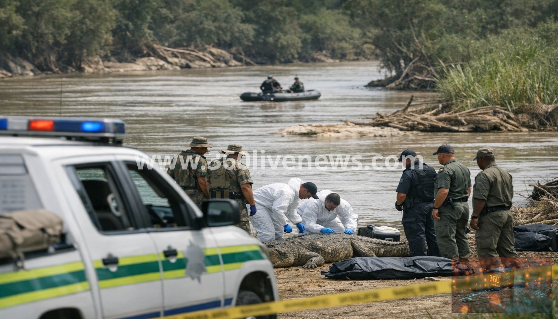 South African police recover human remains from crocodile after flood disappearance