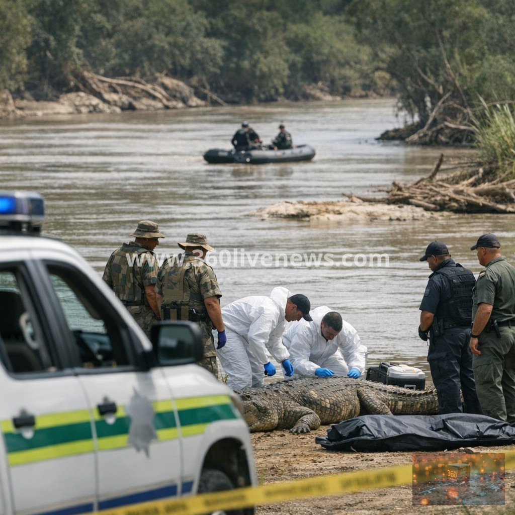 South African police recover human remains from crocodile after flood disappearance