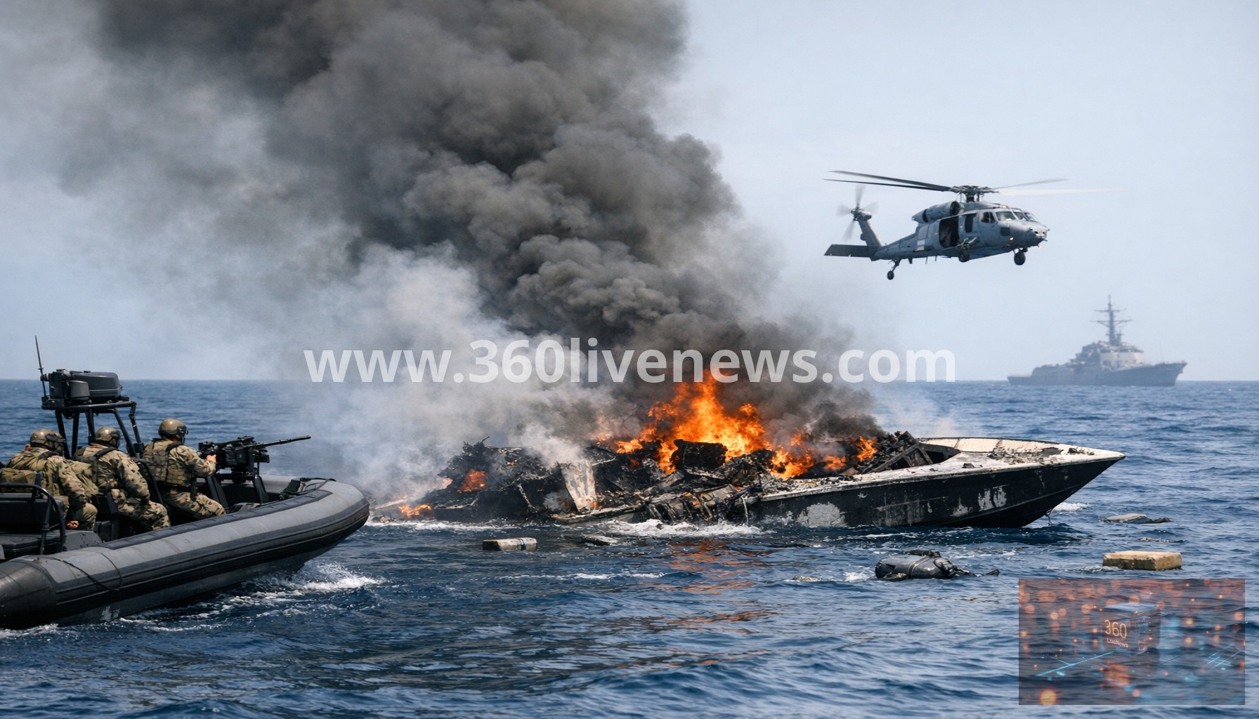 US military strike kills at least three on alleged drug boat in Caribbean Sea