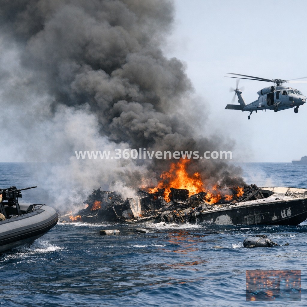 US military strike kills at least three on alleged drug boat in Caribbean Sea