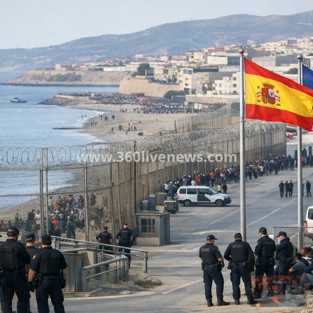 Spain installs floating barrier in Ceuta as migration surge eases
