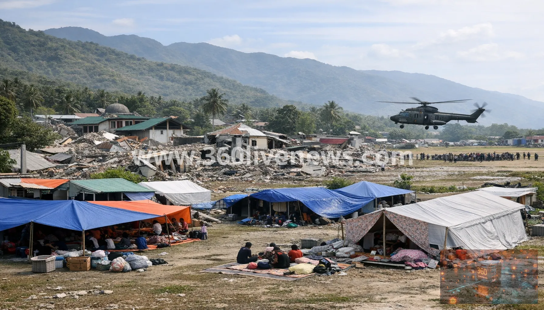 Deadly earthquake on Indonesia's Flores island as aid shortages deepen