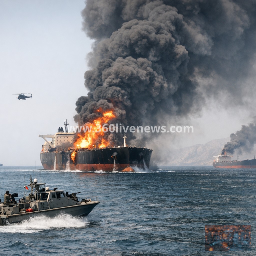 Ships attacked in Strait of Hormuz amid Iran's declaration of strict control